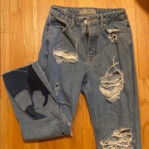 Top shop moto mom jeans